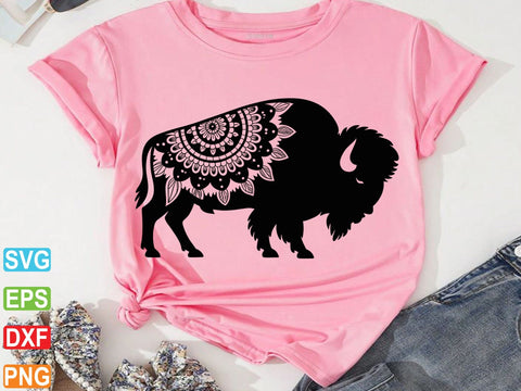 Mandala Buffalo head svg, Zentangle Bull svg, Bull head svg SVG artprintfile 