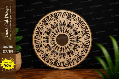 Mandala Circle Ornament Laser Cut SVG SVG Regulrcrative 
