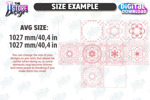 Mandala Coffee Table Laser Cut Bundle | Home Interior | Mandala of Patterns | Multilayered Modern Coffee Table | CNC Files SVG The T Store Design 