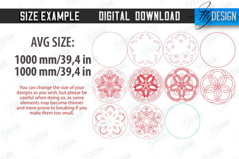 Mandala Coffee Table Laser Cut | Home Interior | Mandala of Patterns | Modern Coffee Table | CNC Files SVG Fly Design 