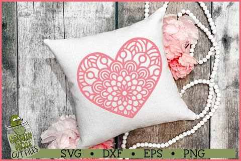 Mandala Hearts SVG File SVG Crunchy Pickle 