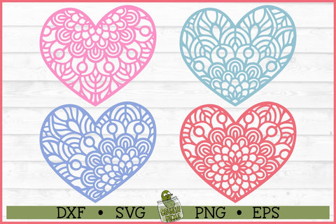 Mandala Hearts SVG File SVG Crunchy Pickle 