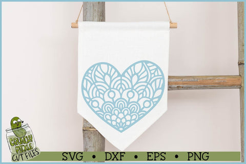 Mandala Hearts SVG File SVG Crunchy Pickle 