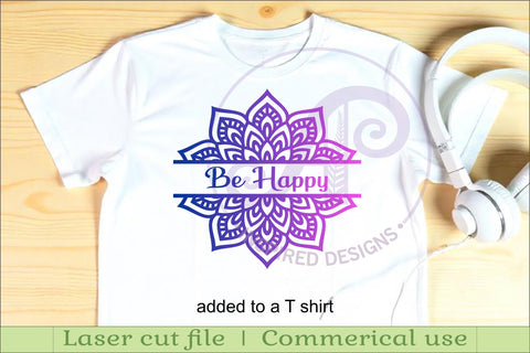 Mandala name sign svg laser cut file SVG APInspireddesigns 