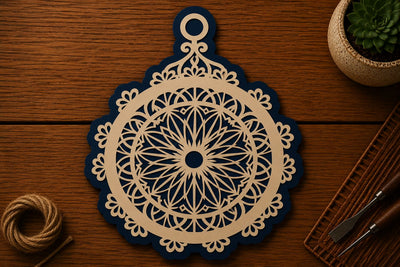 Mandala Ornament Decorative Laser Cut SVG File SVG Regulrcrative 