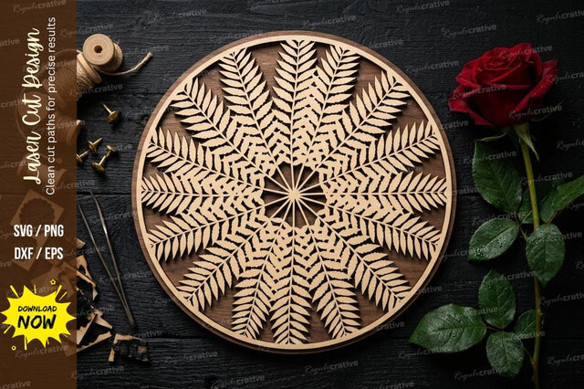 Mandala Round Art laser Cut svg Cutting file , mandala svg, round mandala design svg SVG Regulrcrative 