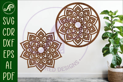 Mandala wall sign, SVG circle sign SVG APInspireddesigns 