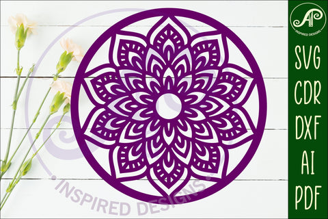 Mandala wall sign, SVG circle sign SVG APInspireddesigns 