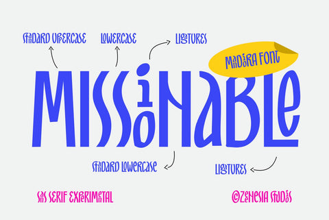 Mandiora Font Zeenesia Std 