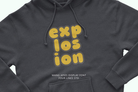 Mang Apies - Playful Display Typeface Font Four Lines Std. 