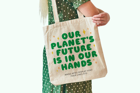 Mang Apies - Playful Display Typeface Font Four Lines Std. 