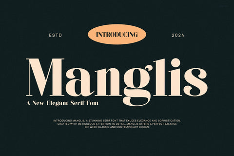 Manglis - Classy & Stylish Serif Font studioalmeera 