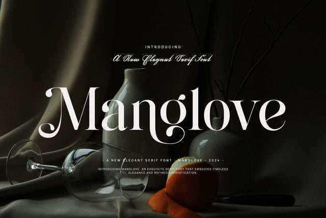 Manglove - Elegant Serif Font Font studioalmeera 
