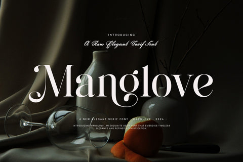 Manglove - Elegant Serif Font Font studioalmeera 