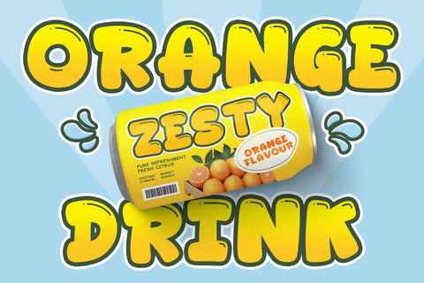 Mango Ice - Food Font Font Mozarella 