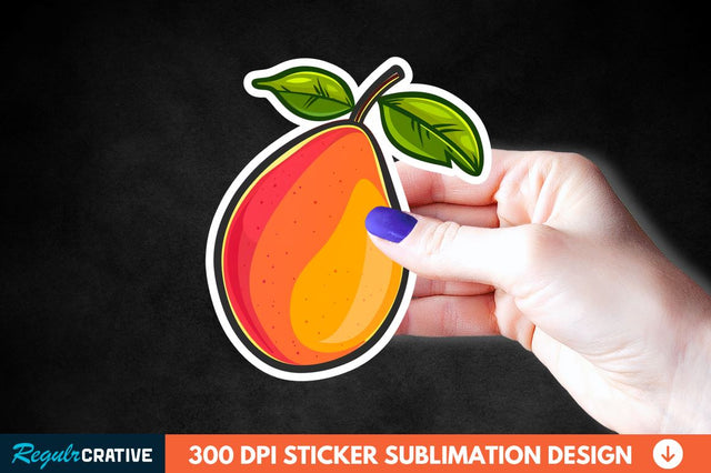 Mango Sticker Clipart Sublimation Regulrcrative 