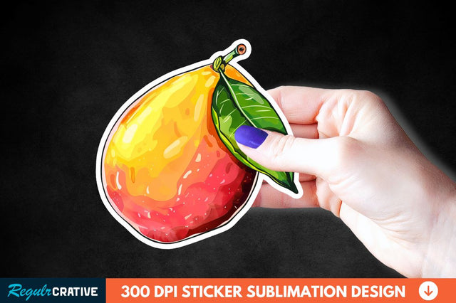 Mango Sticker Clipart Sublimation Regulrcrative 