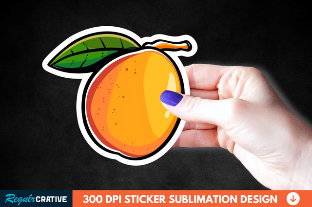 Mango Sticker Clipart Sublimation Regulrcrative 