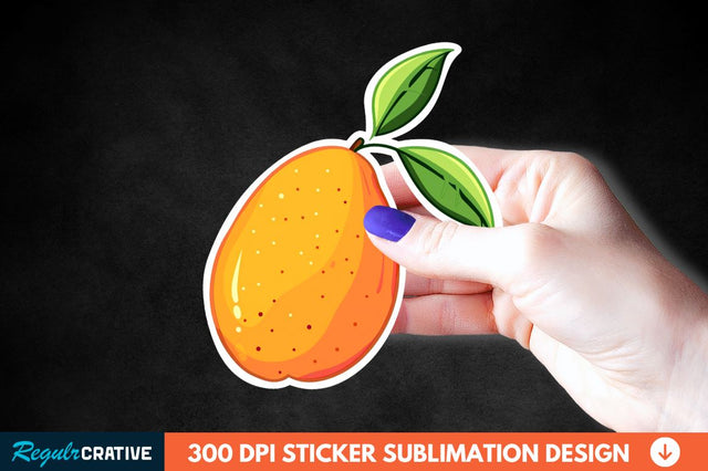 Mango Sticker Clipart Sublimation Regulrcrative 