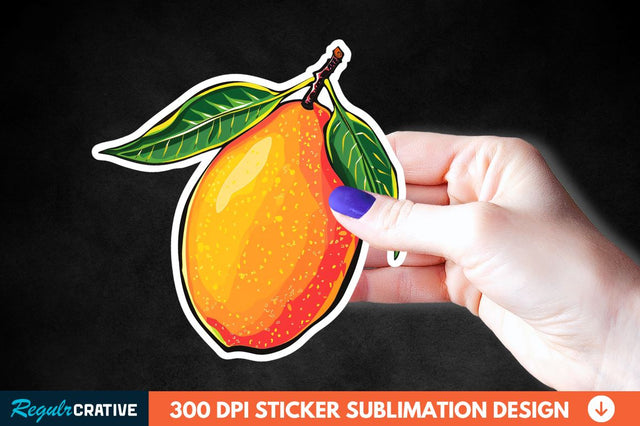 Mango Sticker Clipart Sublimation Regulrcrative 