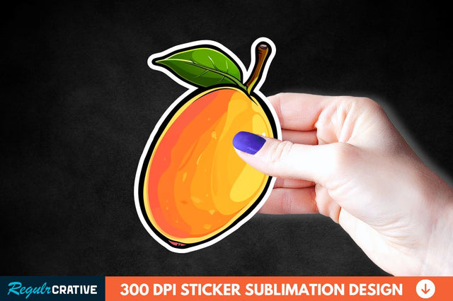 Mango Sticker Clipart Sublimation Regulrcrative 
