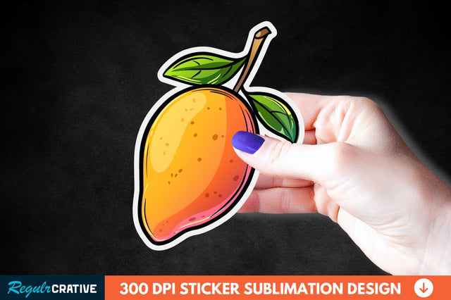 Mango Sticker Clipart Sublimation Regulrcrative 