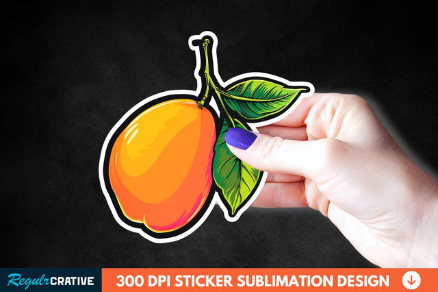 Mango Sticker Clipart Sublimation Regulrcrative 