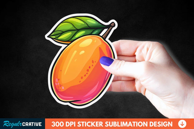 Mango Sticker Clipart Sublimation Regulrcrative 