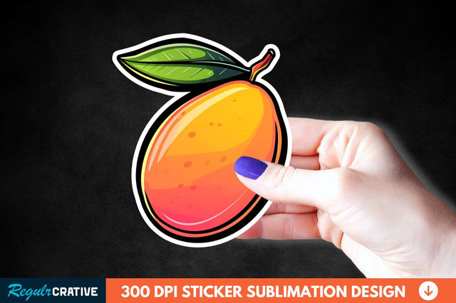 Mango Sticker Clipart Sublimation Regulrcrative 