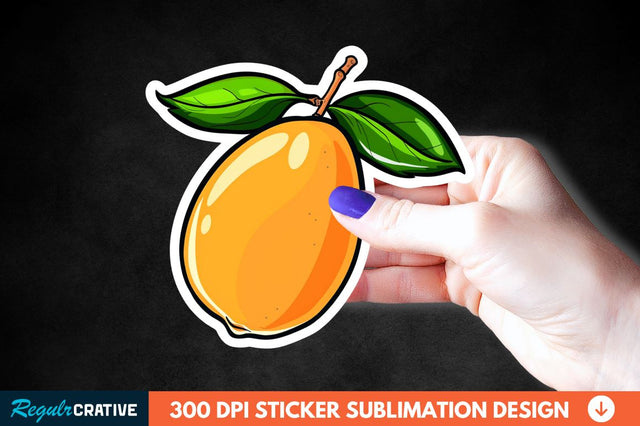 Mango Sticker Clipart Sublimation Regulrcrative 