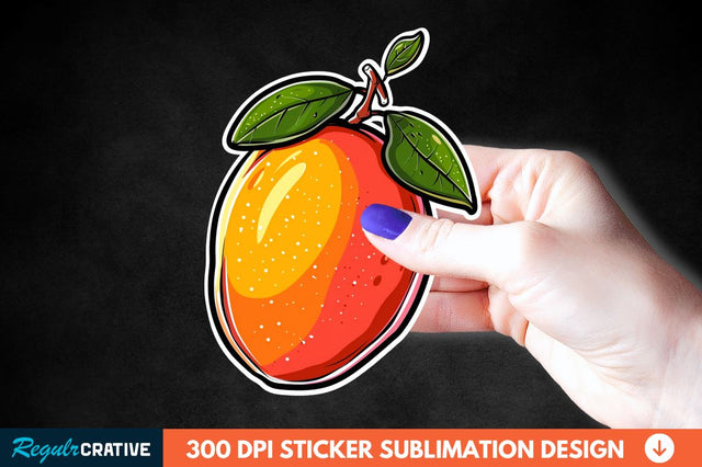 Mango Sticker Clipart Sublimation Regulrcrative 