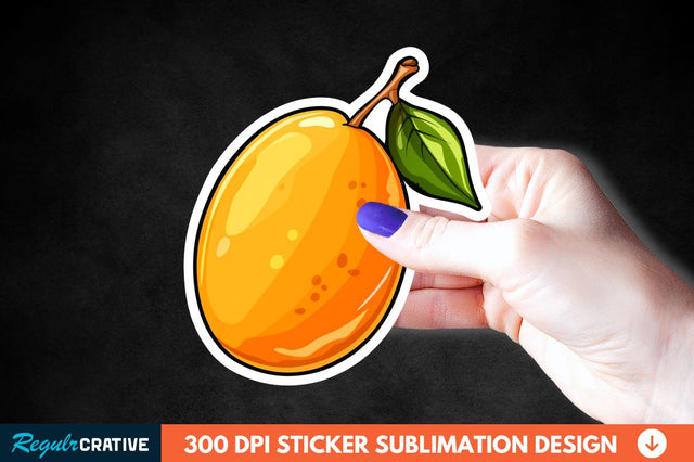 Mango Sticker Clipart Sublimation Regulrcrative 