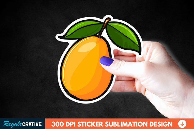 Mango Sticker Clipart Sublimation Regulrcrative 