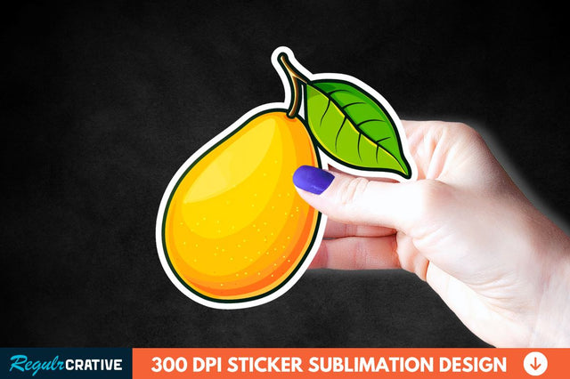 Mango Sticker Clipart Sublimation Regulrcrative 
