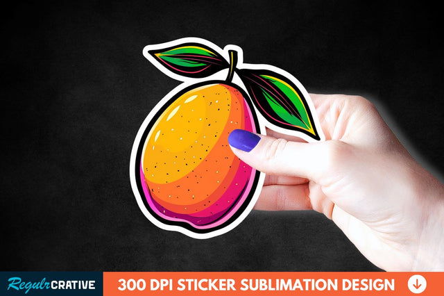 Mango Sticker Clipart Sublimation Regulrcrative 