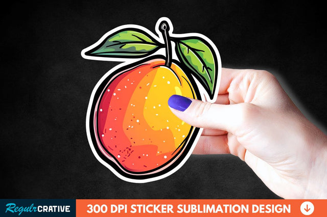 Mango Sticker Clipart Sublimation Regulrcrative 