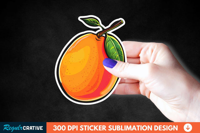 Mango Sticker Clipart Sublimation Regulrcrative 