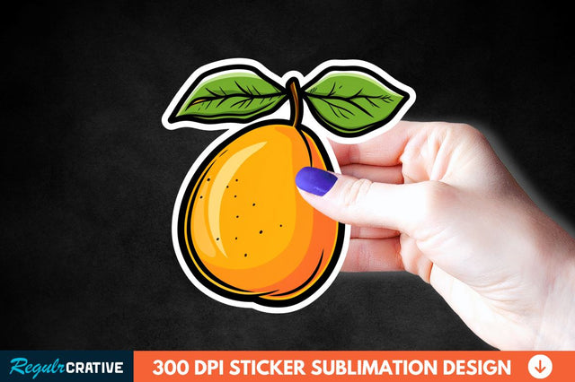 Mango Sticker Clipart Sublimation Regulrcrative 
