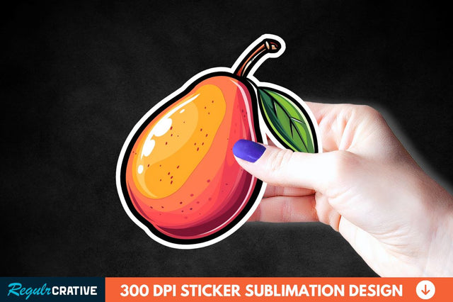 Mango Sticker Clipart Sublimation Regulrcrative 