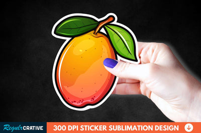 Mango Sticker Clipart Sublimation Regulrcrative 