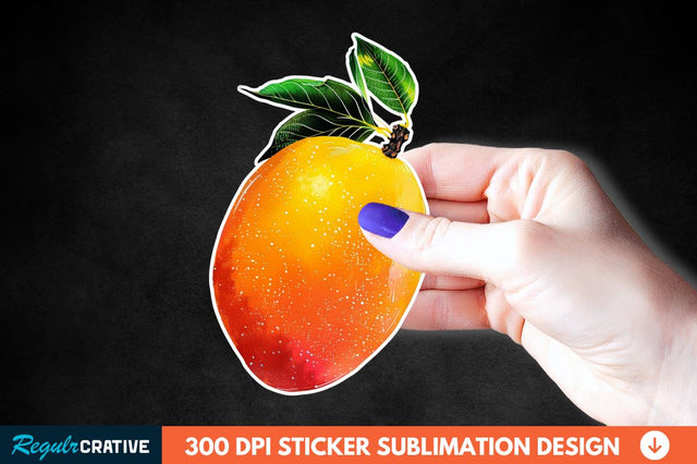 Mango Sticker Clipart Sublimation Regulrcrative 