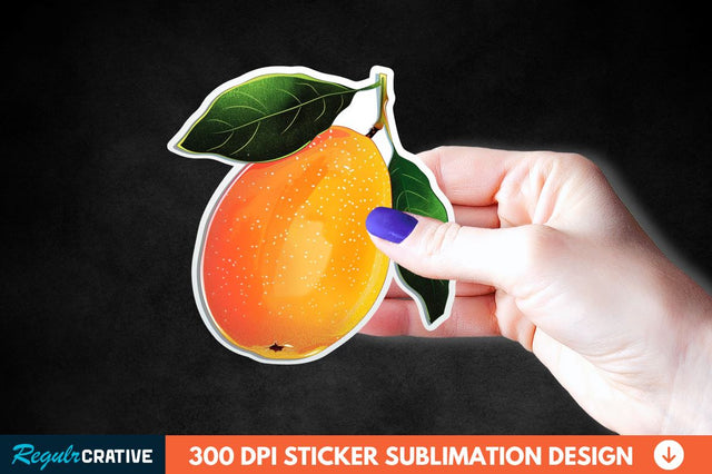 Mango Sticker Clipart Sublimation Regulrcrative 
