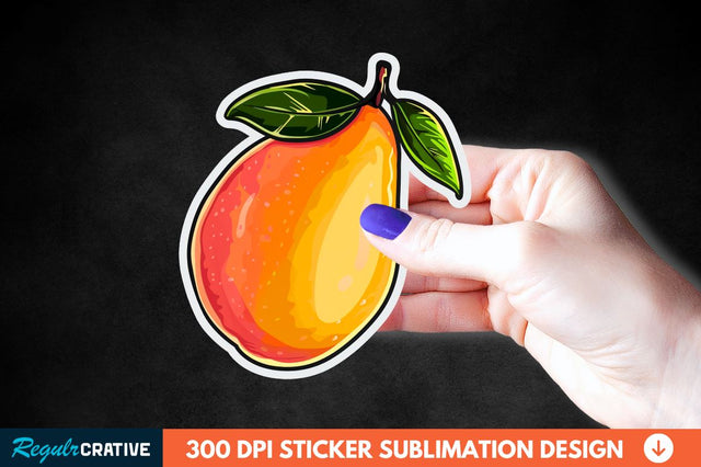 Mango Sticker Clipart Sublimation Regulrcrative 
