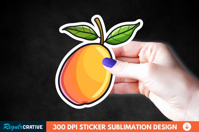 Mango Sticker Clipart Sublimation Regulrcrative 
