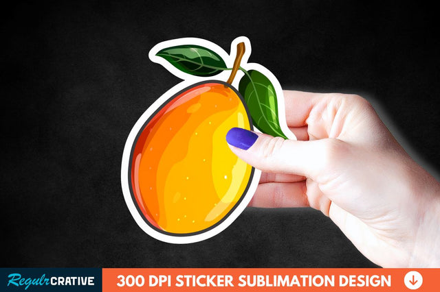 Mango Sticker Clipart Sublimation Regulrcrative 