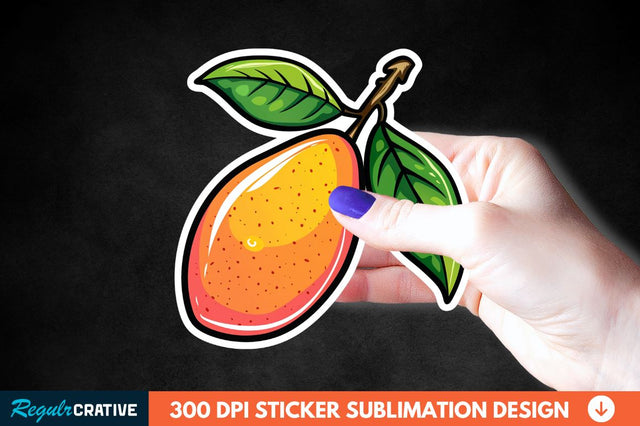Mango Sticker Clipart Sublimation Regulrcrative 