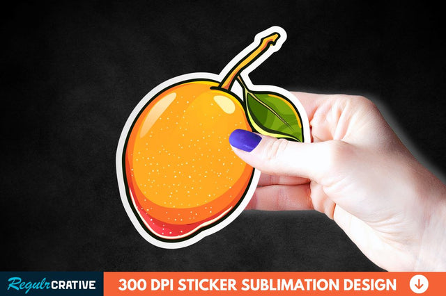 Mango Sticker Clipart Sublimation Regulrcrative 
