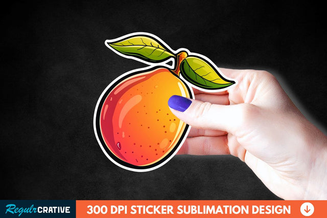 Mango Sticker Clipart Sublimation Regulrcrative 