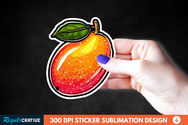 Mango Sticker Clipart Sublimation Regulrcrative 
