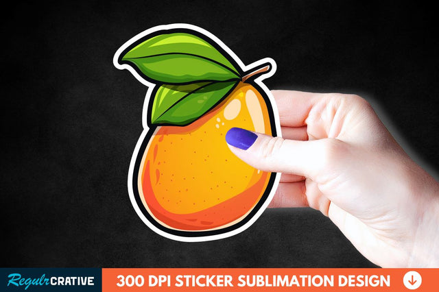 Mango Sticker Clipart Sublimation Regulrcrative 